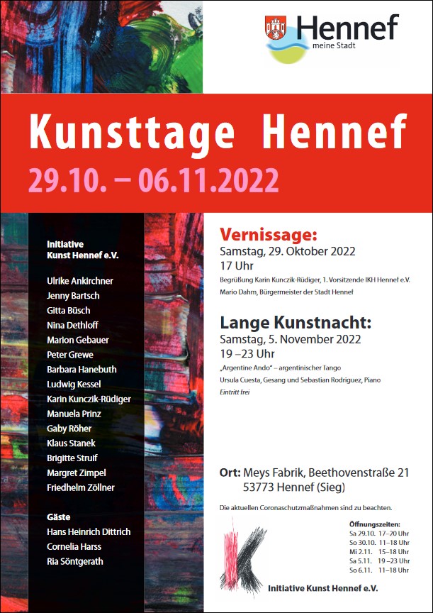 Ankündigung Hennefer Kunsttage 2022